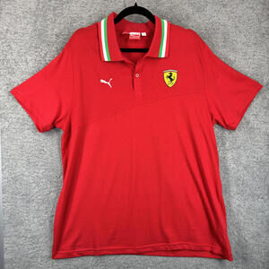 Puma Scuderia‎ Ferrari Red Polo Shirt Mens XL